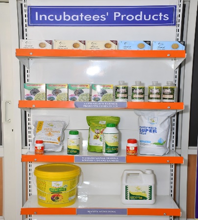 Incubatees’ products on display