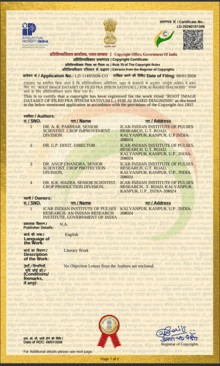 Copyright certificate for Root image dataset of field pea (Pisum sativum L.) for AI-based diagnosis