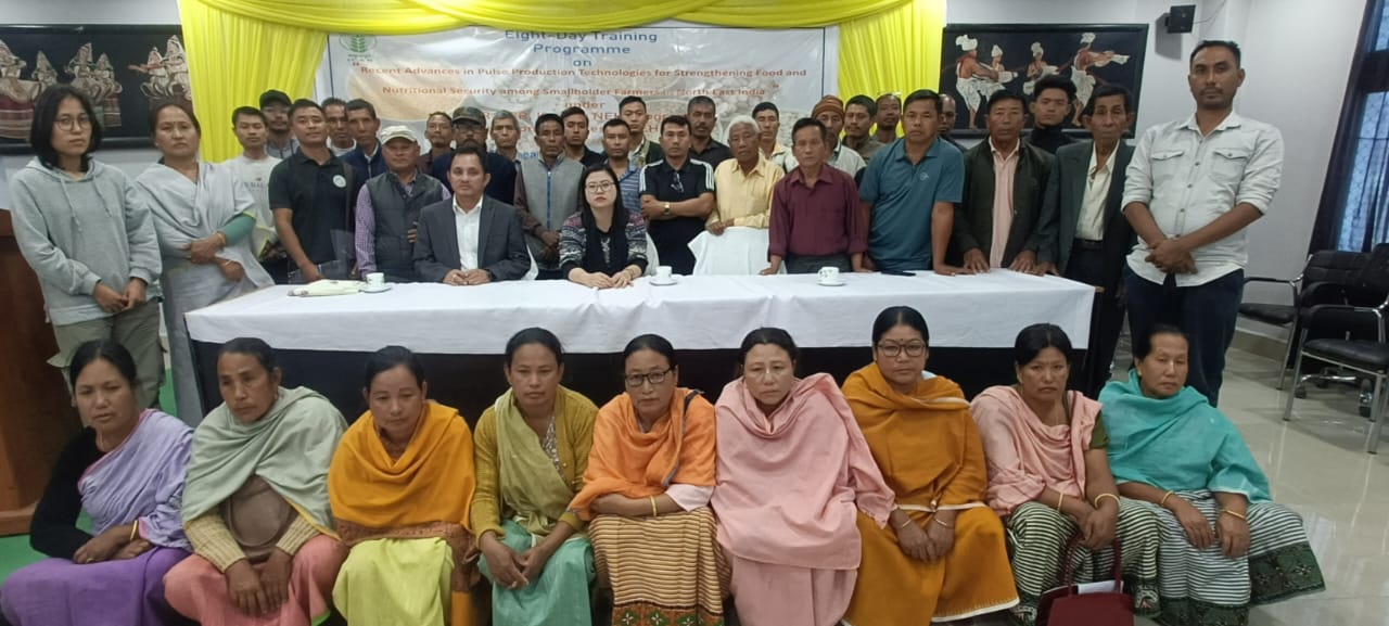 The eight-day farmers' training programme at ICAR Research Complex for NEH Region, Manipur Centre