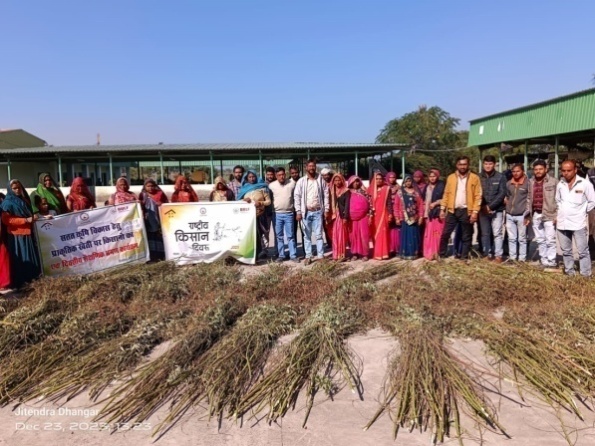 Farmers visit on National Farmers Day