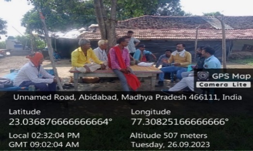Meeting with FLD farmers