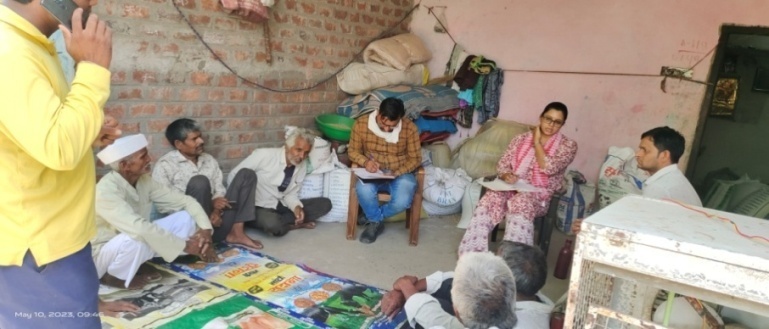 Interaction with farmers of Model Village