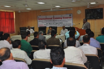 A training programme under way at ICAR-IIPR, Kanpur
